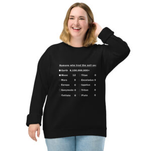 Trod Ground Unisex organic raglan sweatshirt