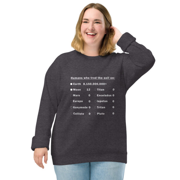 Trod Ground Unisex organic raglan sweatshirt - Image 2