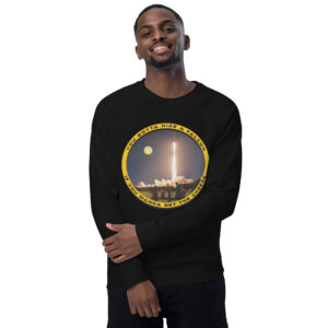 You Gotta Ride a Falcon Unisex organic raglan sweatshirt