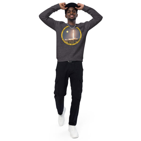 You Gotta Ride a Falcon Unisex organic raglan sweatshirt - Image 4